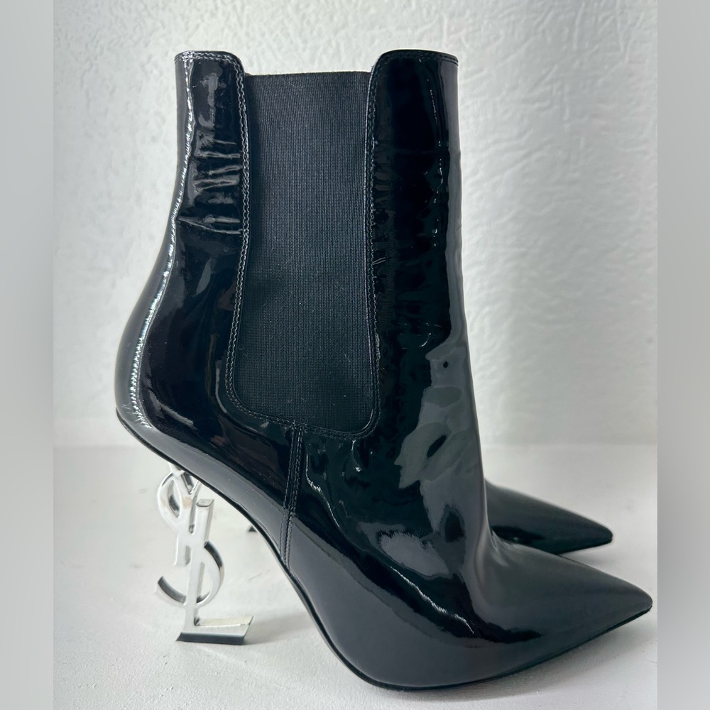 YSL Booties(black) . Size 38 1/2 - Picture 2 of 4